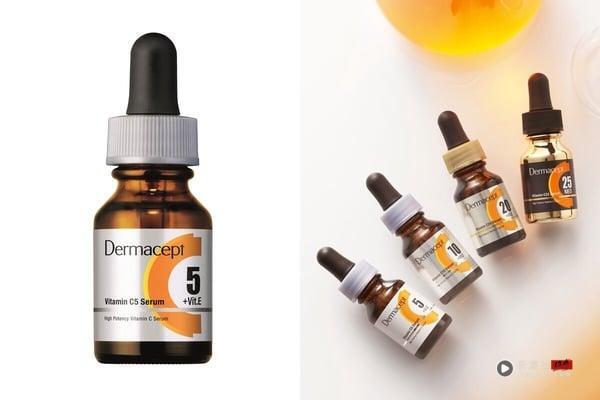 “维他命C精华液”怎么选?功效、浓度、用法解析+16款亮白淡斑精华推荐 内容图7 新潮社-实时最新热点娱乐时尚美妆等新闻资讯网站! 维他命C精华液推荐1:Dermacept 维他命C精华