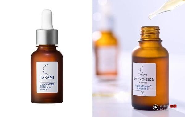 “维他命C精华液”怎么选?功效、浓度、用法解析+16款亮白淡斑精华推荐 内容图17 新潮社-实时最新热点娱乐时尚美妆等新闻资讯网站! 维他命C精华液推荐11:TAKAMI 维他命5C+E精华