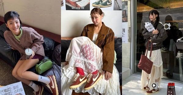 2025 入秋必备“棕色球鞋”推荐:MEOVV、张员瑛同款先锁定,PUMA Speedcat持续大火! 内容图3 新潮社-实时最新热点娱乐时尚美妆等新闻资讯网站! 2025棕色球鞋推荐:Nike A站grabber,约NT$3,202 (韩国贩售)