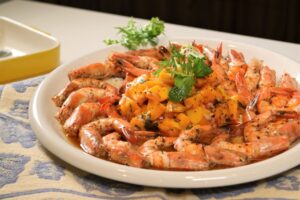 让心血管畅通无阻!10分钟端出“香煎海虾佐芒果黛丝酱”