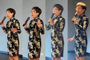 穿旗袍是庄重典雅，俐落大方的打扮！张薇薇：衣服是种言语，各人住在各人的衣服里