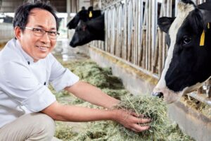 化在口中的牛奶