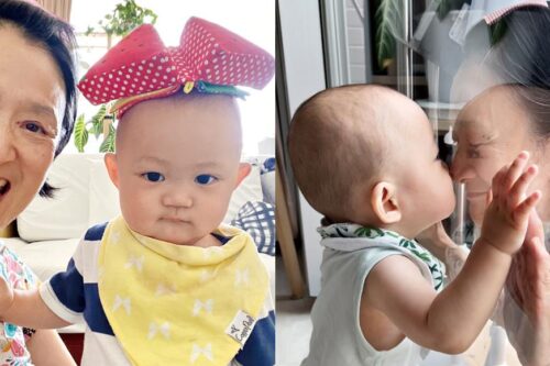 新手阿嬷谭艾珍“晒孙”：新酱综艺感更似她。期待嫩孙长大一起看卡通，成为他最大的玩伴！