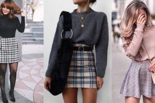 每个女孩都要有一件！秋冬经典不败格纹短裙 5 种穿搭风格