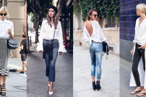 夏天如何穿白衬衫怎么穿才有型？反着穿露美背才性感！