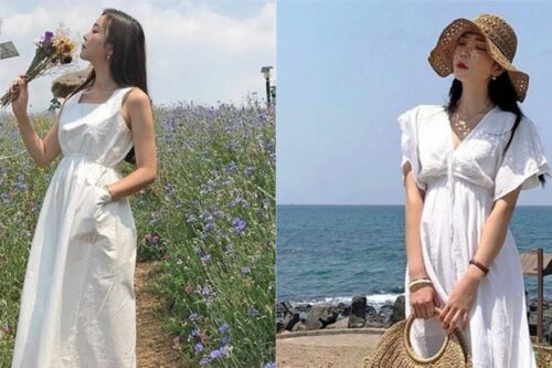 夏天就是要穿飘逸白色洋装！排扣、高腰等 5 招穿搭法，凸显窈窕迷人的曲线