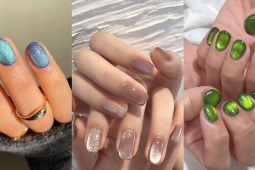 2022 必做晶石猫眼美甲：7 款超夯色推荐，绝美晶沙细闪，可甜、可辣、可优雅