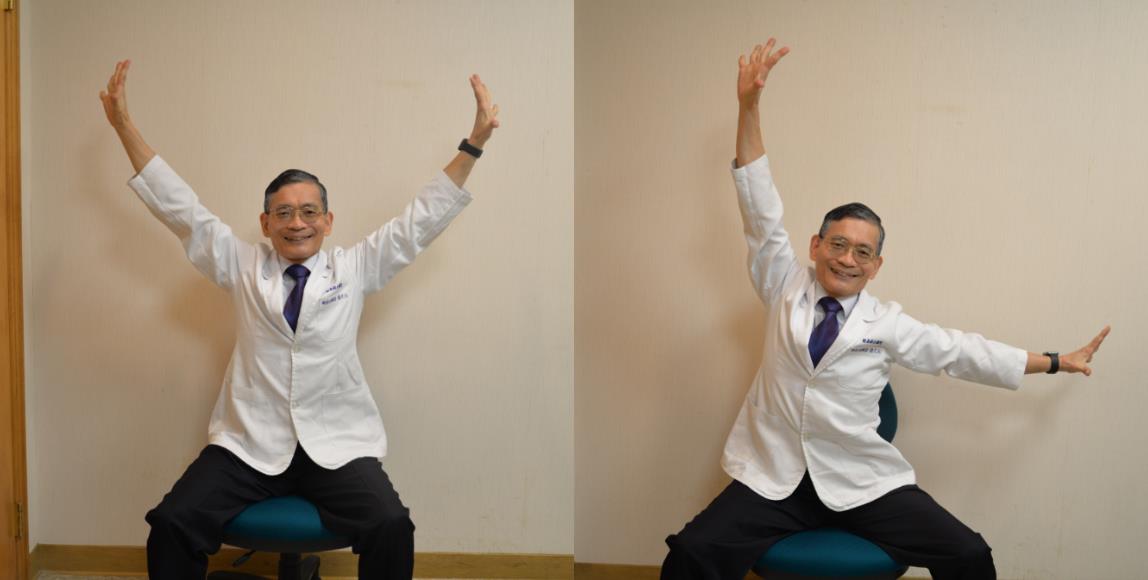 【办公室健康】给久坐一族:简文仁物理治疗师自创腰酸背痛缓解操,坐着也可以做! 内容图4 女神网-大潮社TV实时追踪属于女人新资讯的综合网站! 【办公室健康】给久坐一族:简文仁物理治疗师自创腰酸背痛缓解操,坐着也可以做! 健康养生 图4张