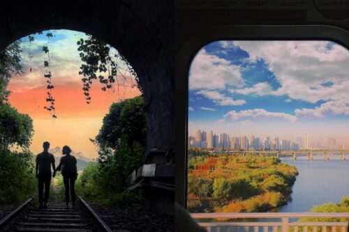 美照不一定要露脸！学会韩妞 3 个“就地取框”拍摄法，丰富构图拍出唯美氛围