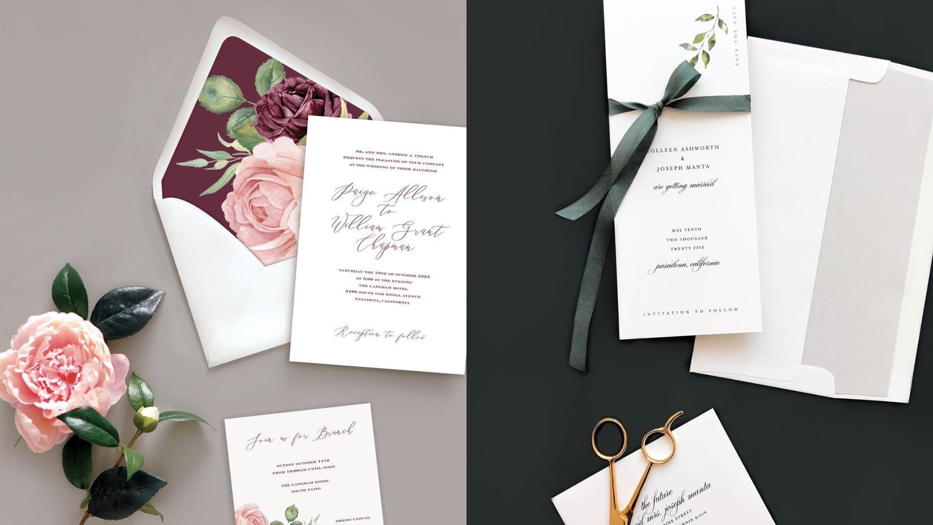 Smitten on Paper:一张浪漫优雅的婚礼邀请函,充分展现新人的品味与质感 内容图2 女神网-大潮社TV实时追踪属于女人新资讯的综合网站! FotoJet (58).jpg