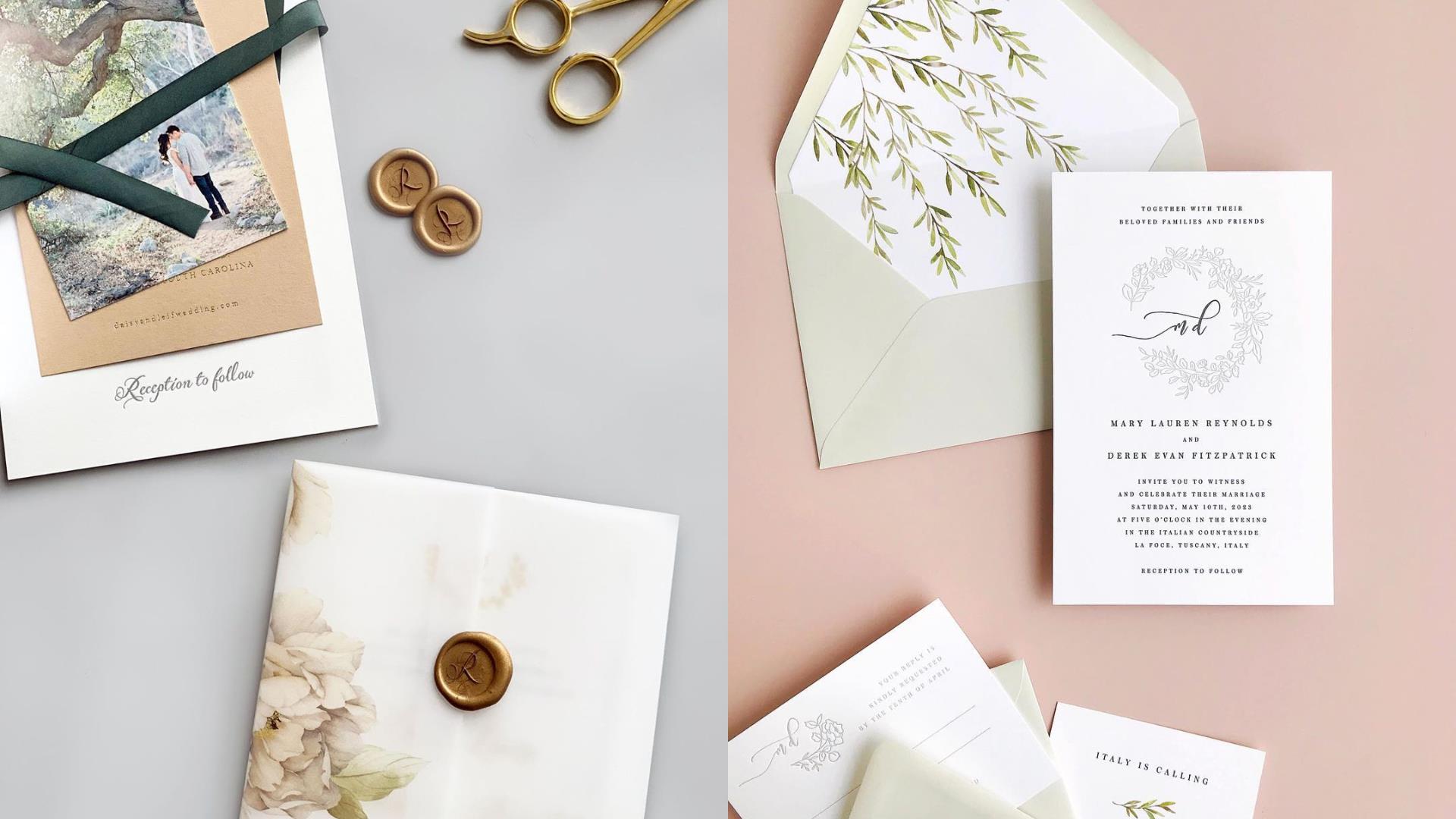 Smitten on Paper:一张浪漫优雅的婚礼邀请函,充分展现新人的品味与质感 内容图6 女神网-大潮社TV实时追踪属于女人新资讯的综合网站! FotoJet (70).jpg