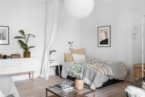 低预算改造外租小间房，灵活运用隔间帘秒拥多功能空间