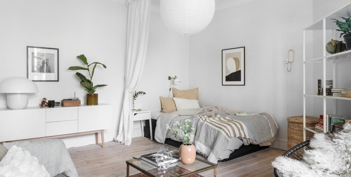 低预算改造外租小间房,灵活运用隔间帘秒拥多功能空间 内容图1 女神网-大潮社TV实时追踪属于女人新资讯的综合网站! 低预算改造外租小间房,灵活运用隔间帘秒拥多功能空间 家庭学堂 图1张