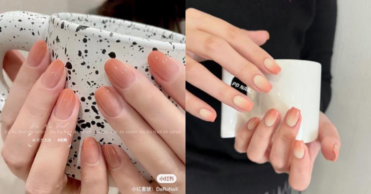 2024 春季美甲推荐：年度代表色“柔和桃”超甜美，粉橘调低调不失亮点 乐生活 图2张