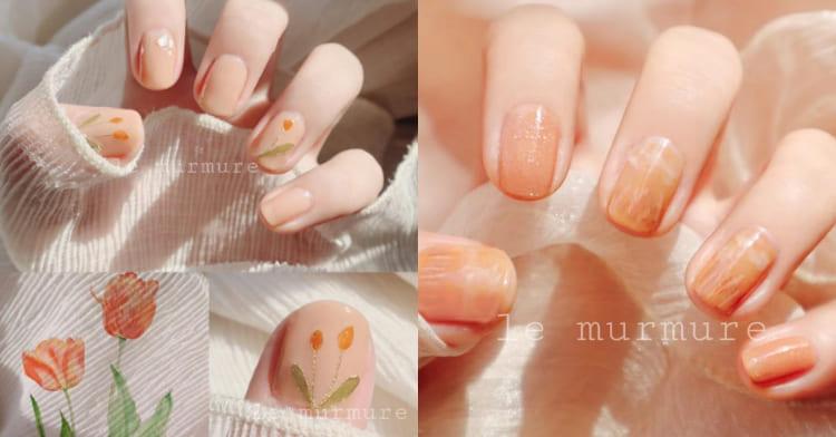 2024 春季美甲推荐：年度代表色“柔和桃”超甜美，粉橘调低调不失亮点 乐生活 图4张