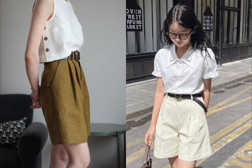 今年夏天这样穿！学会 4 种五分裤穿搭公式，穿搭苦手也能无脑驾驭多种风格 乐生活 图1张