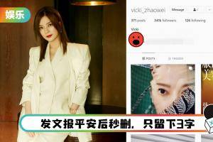 赵薇IG简介留3字…网傻眼怒轰：是挑衅！