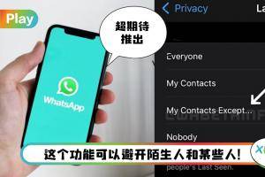 News I WhatsApp 新功能超棒！可以选择性显示“最后上线时间”！