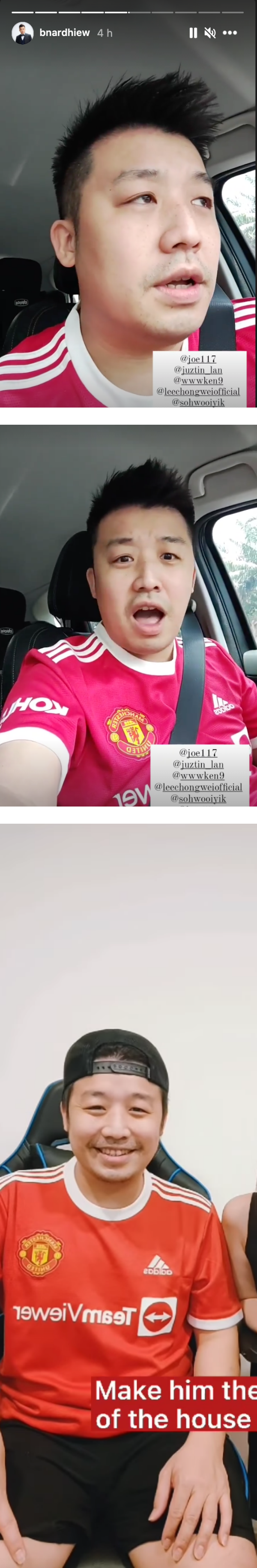 Bernard邱文博、Joe曾耀祖花式庆祝C罗重返曼联!“今天走路风很大” 内容图2 潮品文-大潮社旗下实时最新热点娱乐时尚数码等新闻资讯网站!