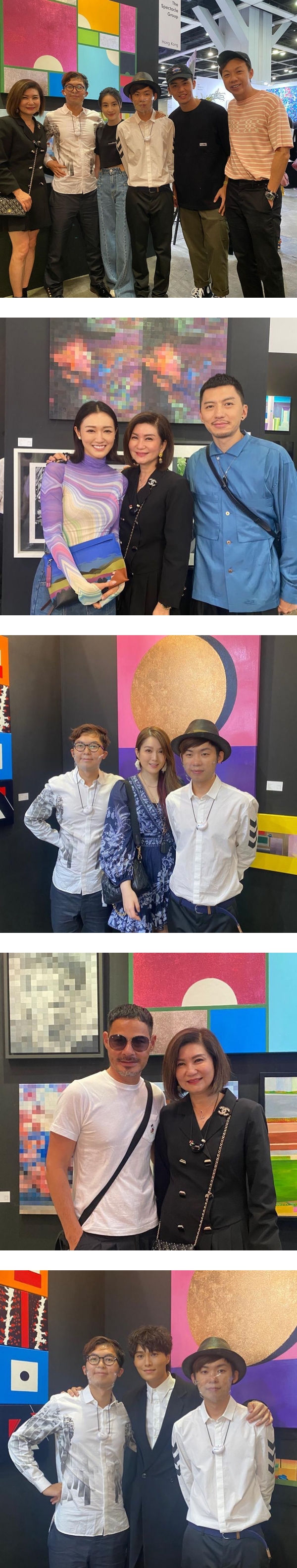 乐易玲儿子办画展秒变TVB台庆！49岁黎姿优雅现身引网盛赞 娱乐资讯 图1张
