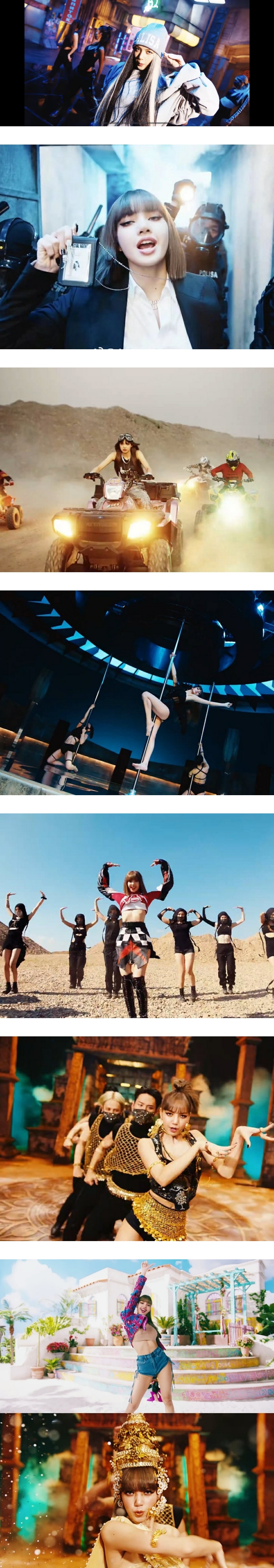 SOLO女王LISA重磅来袭！《LALISA》MV 连换10套造型…上架90分钟破女歌手记录！ 娱乐资讯 图3张
