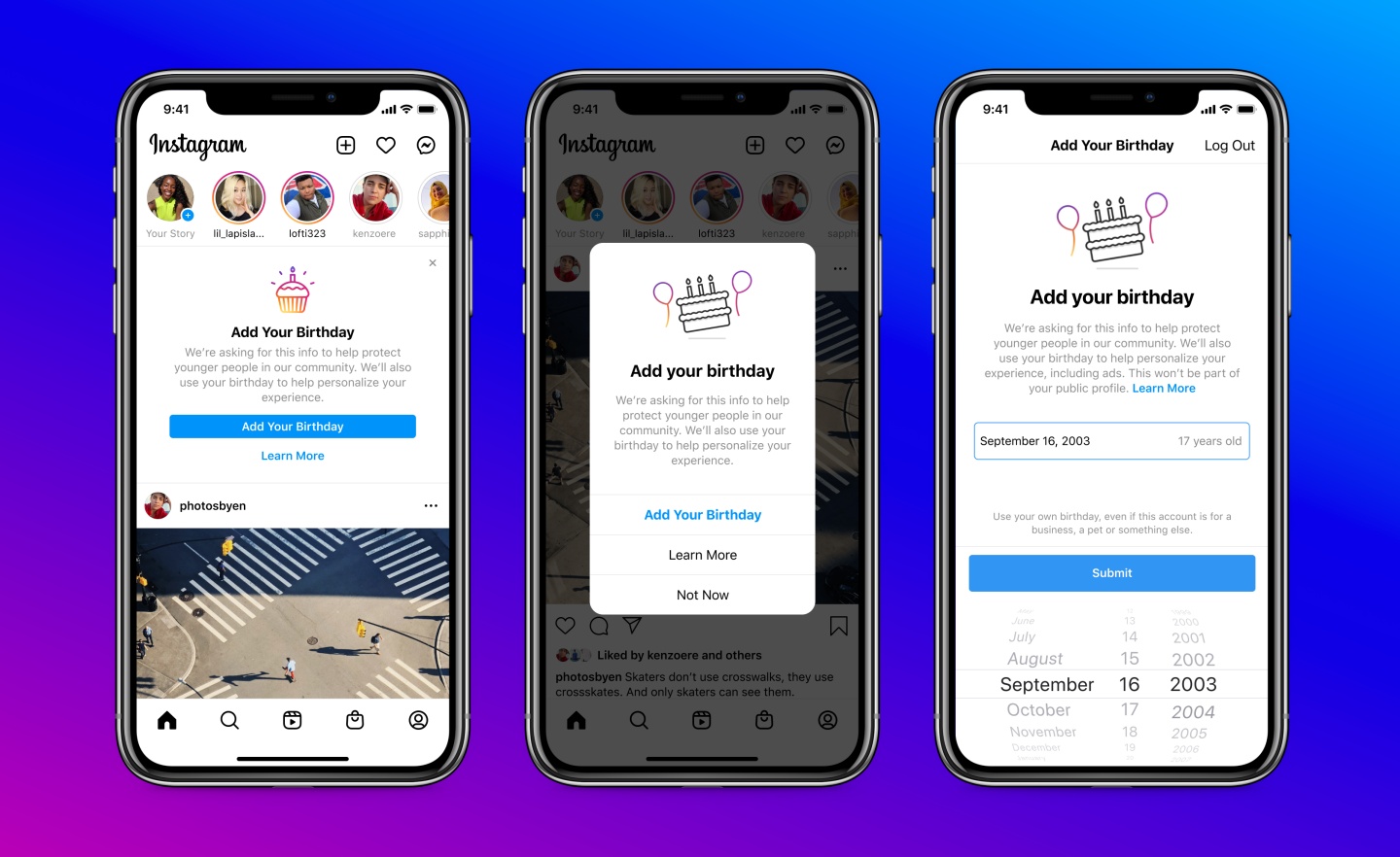 IG 出手!將強制用戶提供『 生日資訊 』 不填會直接沒辦法使用 IG 内容图1 潮品文-大潮社旗下实时最新热点娱乐时尚数码等新闻资讯网站! IG 出手!將強制用戶提供『 生日資訊 』 不填會直接沒辦法使用 IG