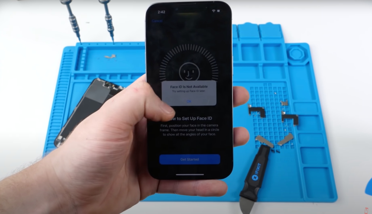 国外 YouTuber 实测后发现：iPhone 13 更换副厂萤幕后会让 Face ID 失灵 数码科技 图2张