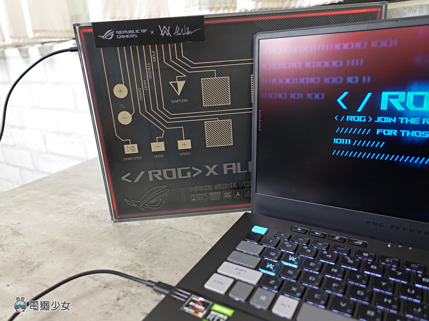 好帅又好玩！ROG x Alan Walker 联名款笔电‘ ROG Zephyrus G14 AW SE ’开箱！外盒还可以一秒变 DJ 数码科技 图6张