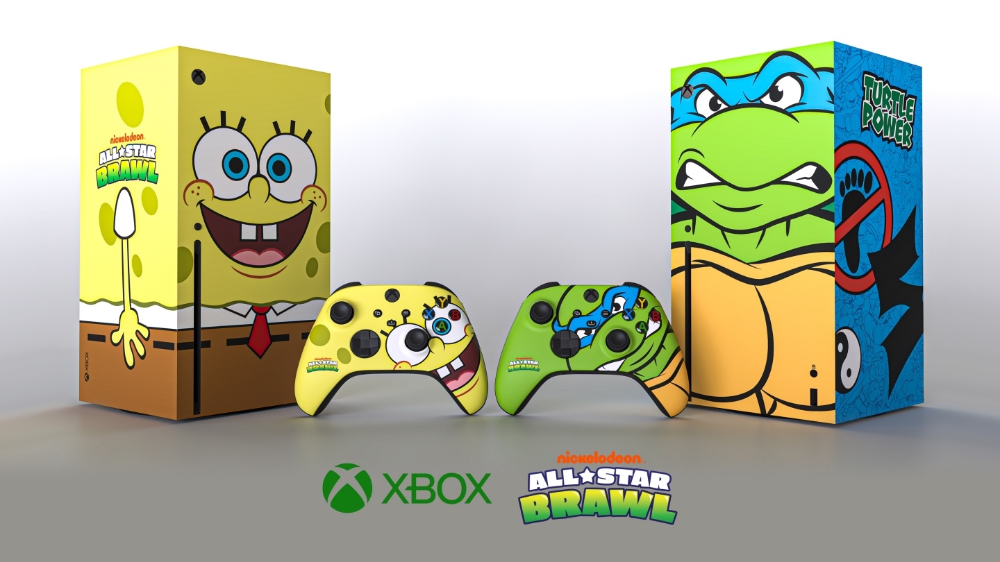 微软推出海绵宝宝 ＆ 忍者龟的 Xbox Series X 主机和手把！外观超吸睛但只送不卖