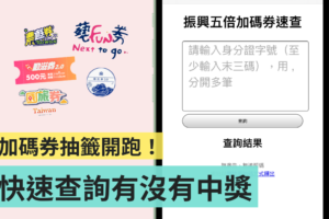 快速查询！网友自制‘ 振兴五倍加码券速查 ’网站，输入身分证末三码就能轻松查