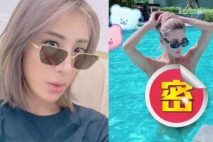 藏不住！小祯超凶饱满上围震撼　泳池“比基尼炸双峰”网嗨