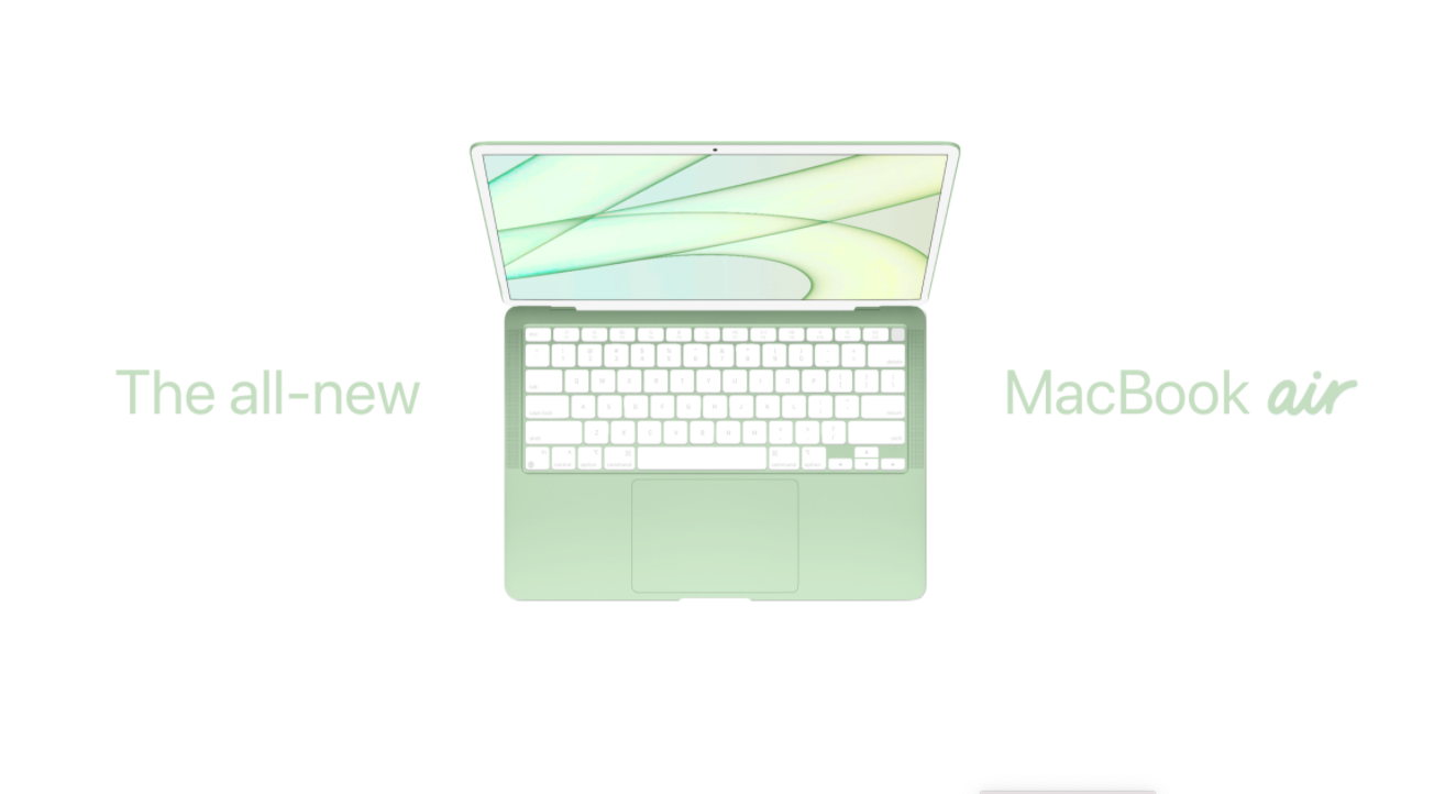 2022 年 MacBook Air 传闻:多色外观、新的白边框,但可能没有 SD 卡槽跟 HDMI 内容图2 潮品文-大潮社旗下实时最新热点娱乐时尚数码等新闻资讯网站! 2022 年 MacBook Air 传闻:多色外观、新的白边框,但可能没有 SD 卡槽跟 HDMI