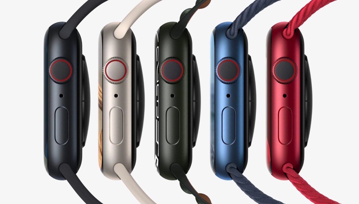 Apple Watch 7 周五 10/8 号开放预购!售价台币 11,900 起 内容图4 潮品文-大潮社旗下实时最新热点娱乐时尚数码等新闻资讯网站! Apple Watch 7 周五 10/8 号开放预购!售价台币 11,900 起