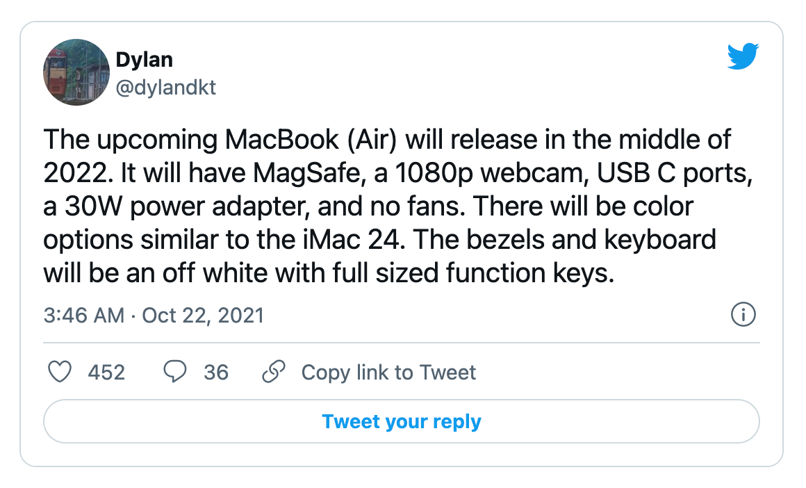 2022 年 MacBook Air 传闻:多色外观、新的白边框,但可能没有 SD 卡槽跟 HDMI 内容图3 潮品文-大潮社旗下实时最新热点娱乐时尚数码等新闻资讯网站! 2022 年 MacBook Air 传闻:多色外观、新的白边框,但可能没有 SD 卡槽跟 HDMI