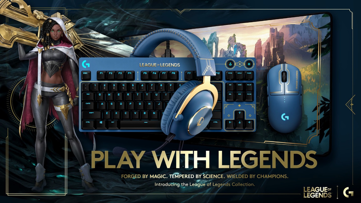 Logitech G 推出《英雄联盟》限量联名周边!键盘、滑鼠、耳机、滑鼠垫通通都有 内容图1 潮品文-大潮社旗下实时最新热点娱乐时尚数码等新闻资讯网站! Logitech G 推出《英雄联盟》限量联名周边!键盘、滑鼠、耳机、滑鼠垫通通都有