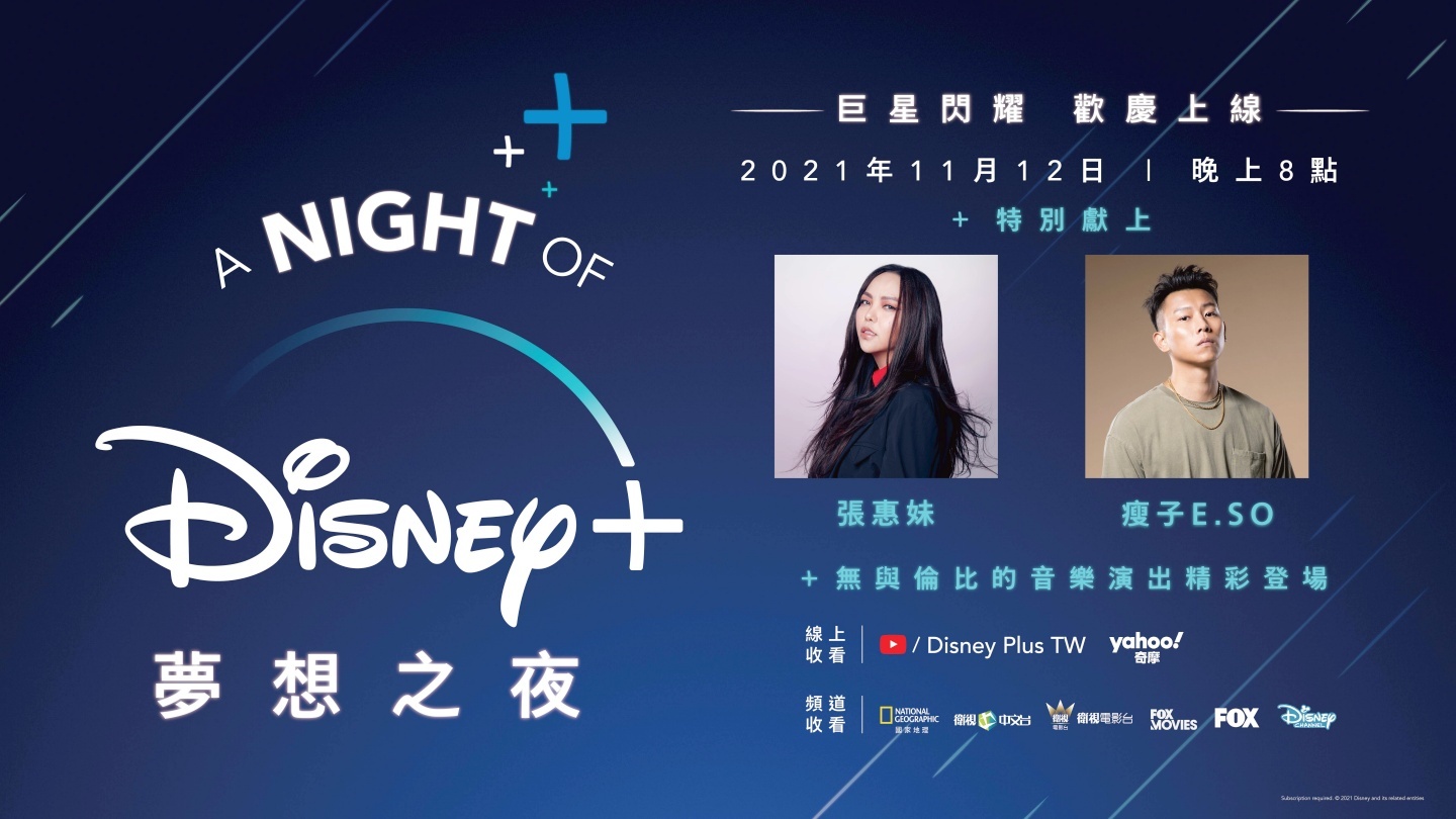 Disney+ 今日在台上线!晚上 8 点的‘ A Night of Disney+ 梦想之夜 ’音乐盛典在哪可以看? 内容图1 潮品文-大潮社旗下实时最新热点娱乐时尚数码等新闻资讯网站! Disney+ 今日在台上线!晚上 8 点的‘ A Night of Disney+ 梦想之夜 ’音乐盛典在哪可以看?