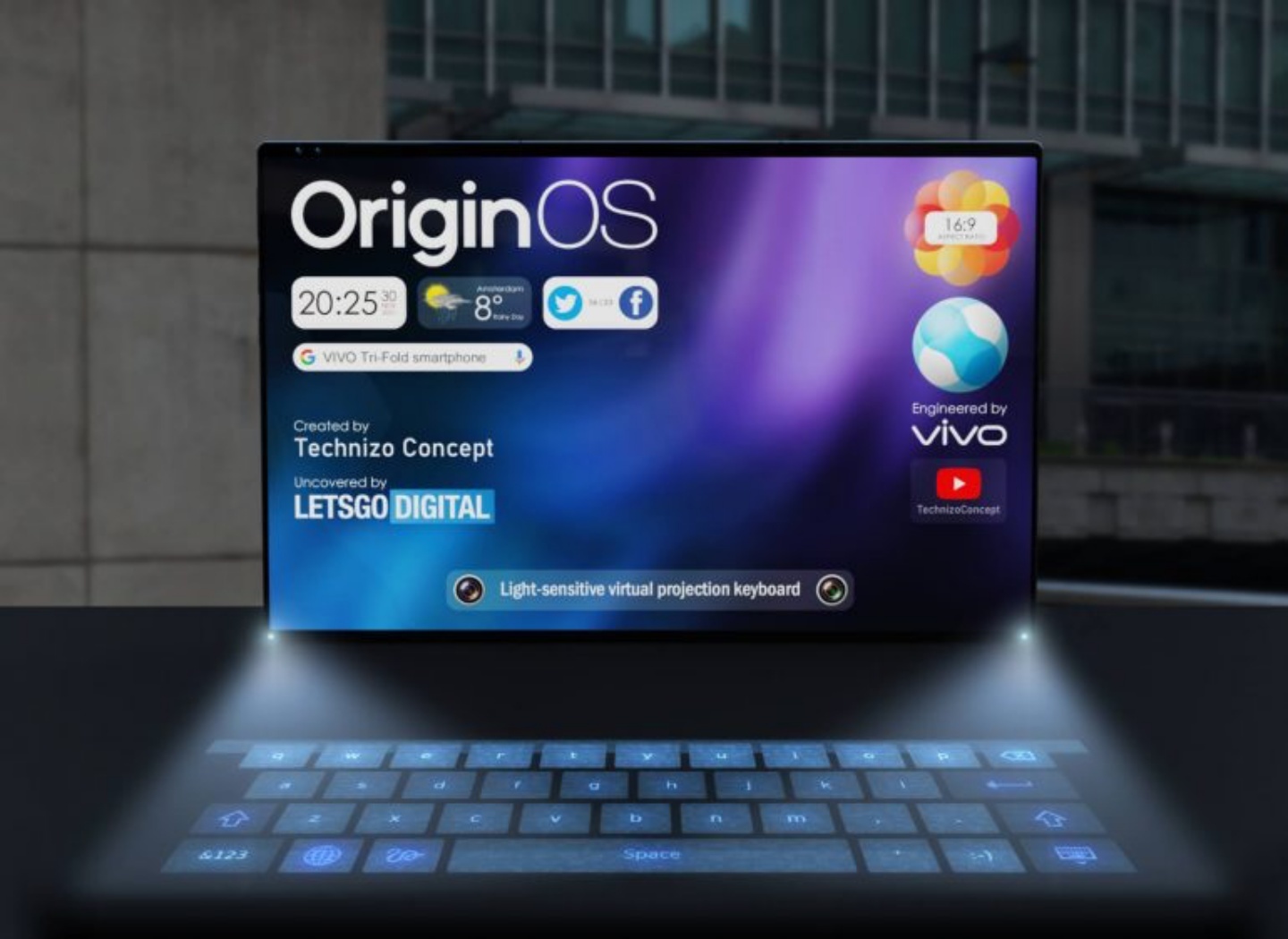 vivo 将推出梦幻逸品？预计打造三折式折叠手机且带有投影键盘功能
