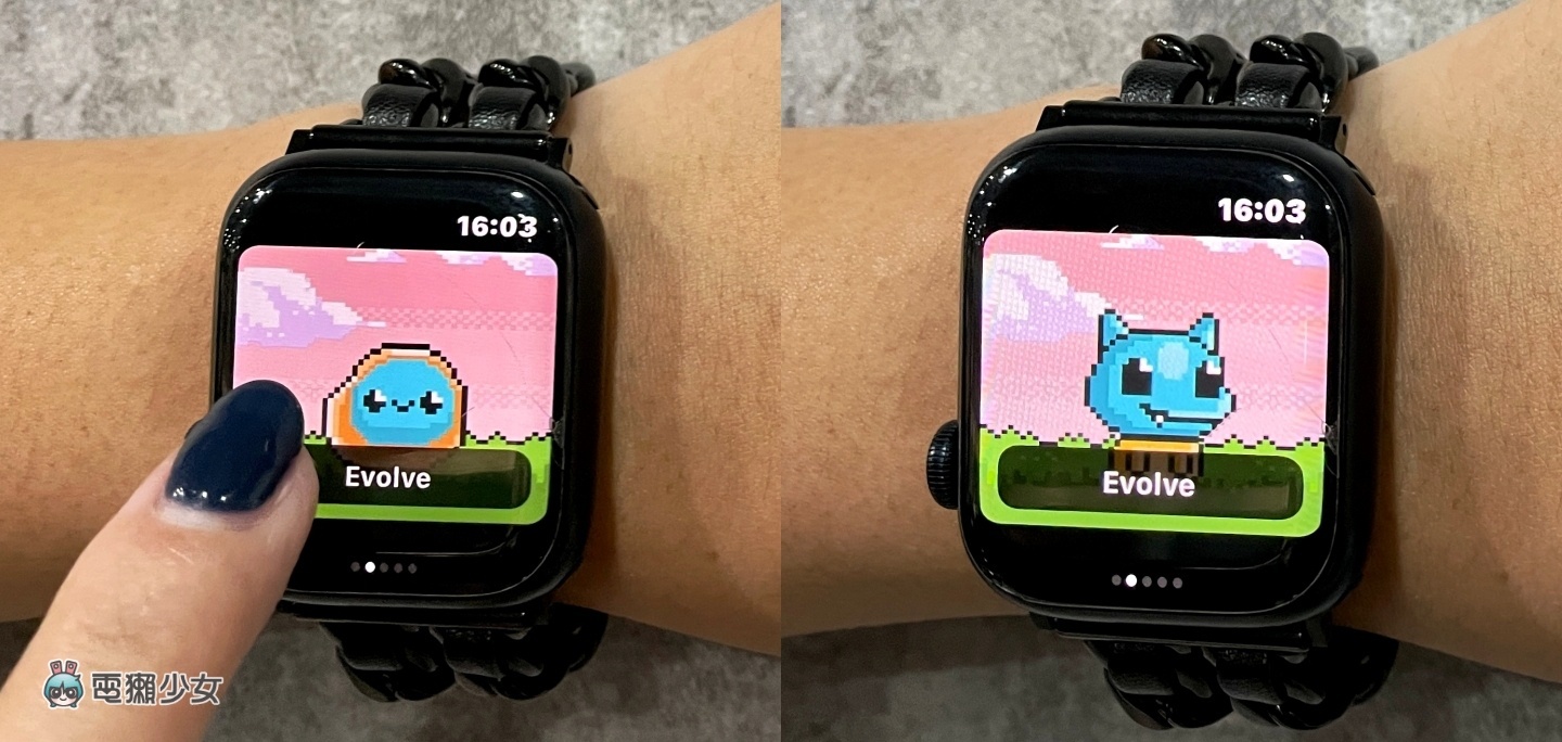 可爱又迷人的淘气角色!教你这招用 Apple Watch 来养经典的电子宠物 内容图4 潮品文-大潮社旗下实时最新热点娱乐时尚数码等新闻资讯网站! 可爱又迷人的淘气角色!教你这招用 Apple Watch 来养经典的电子宠物