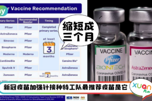 生活｜AZ辉瑞接种者注意！马来西亚卫生部宣布缩短加强针间隔期！