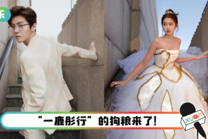 鹿晗、关晓彤同一地点拍照！ 同款白色系礼服…完全就是婚纱照啊