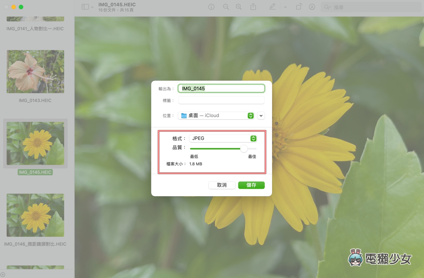 教学｜转档超方便！教你用 Mac 把照片输出为 JEPG、PDF 等多种格式