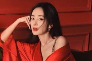 杨幂最大尺度！正面全镂空“透视马甲”露浑圆双球网全嗨翻