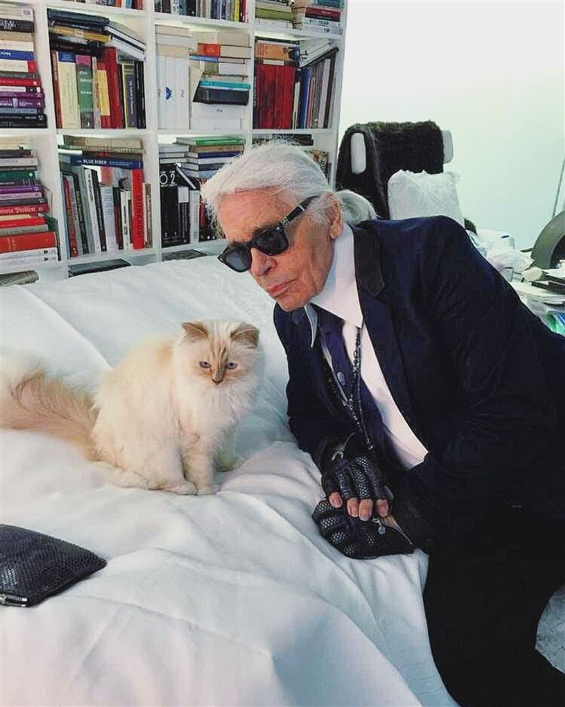 “时尚大帝”卡尔&middot;拉格斐。（图／翻摄自choupetteofficiel IG）