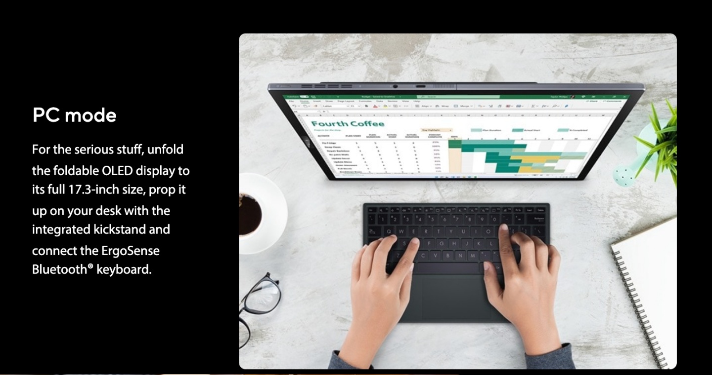 折叠手机不够看!华硕发表 17 吋折叠式笔电‘ Zenbook 17 Fold OLED ’ 内容图8 潮品文-大潮社旗下实时最新热点娱乐时尚数码等新闻资讯网站! 折叠手机不够看!华硕发表 17 吋的折叠式笔电‘ Zenbook 17 Fold OLED ’