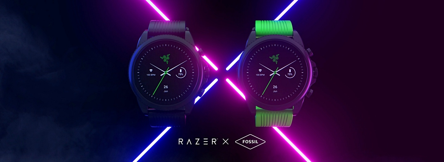 Razer 和 Fossil 推出联名手表 Gen 6!外观超有型 将于 1/10 限量开卖 内容图1 潮品文-大潮社旗下实时最新热点娱乐时尚数码等新闻资讯网站! Razer 和 Fossil 推出联名手表 Gen 6!外观超有型 将于 1/10 限量开卖