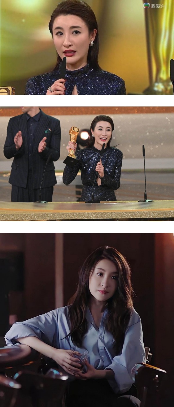 爆冷夺视后！林夏薇抱钟嘉欣合照 “一切批评，虚心接受” 娱乐资讯 图1张