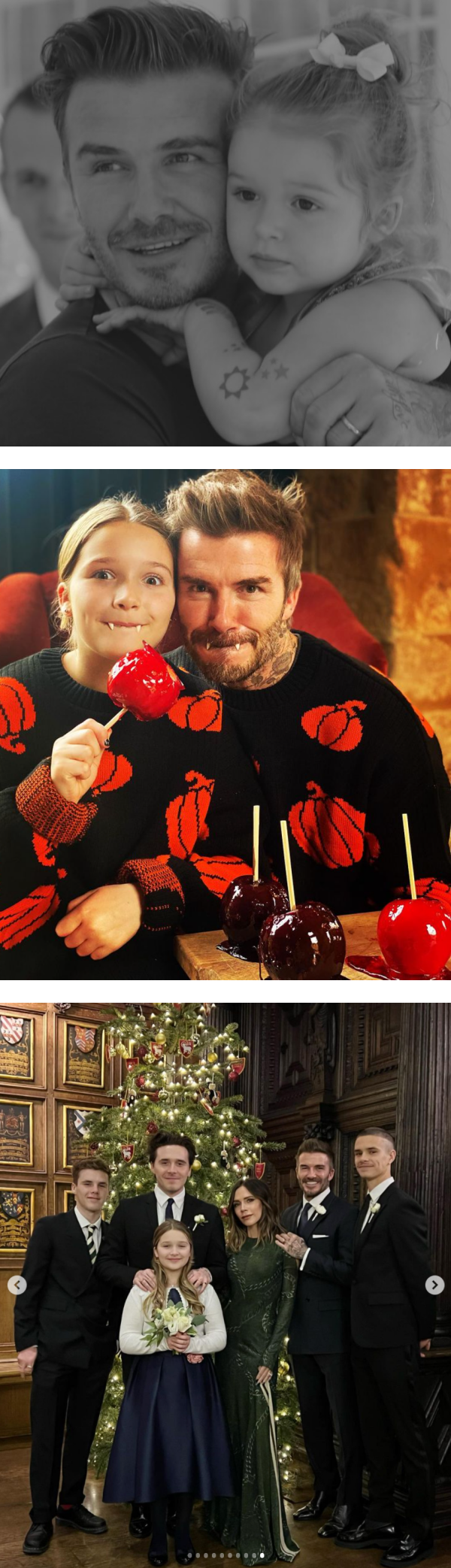 David Beckham 嘴对嘴亲吻11岁女儿Harper！网痛批：变态 娱乐资讯 图1张