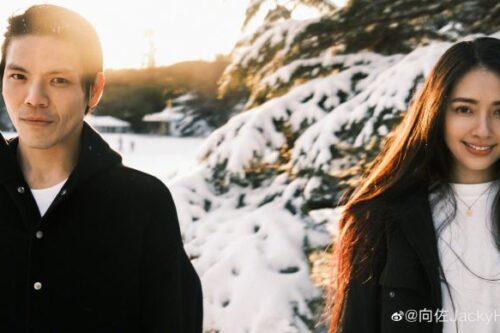 向佐紧搂郭碧婷　雪中大片曝“一家三口”发文刷爱心藏秘密