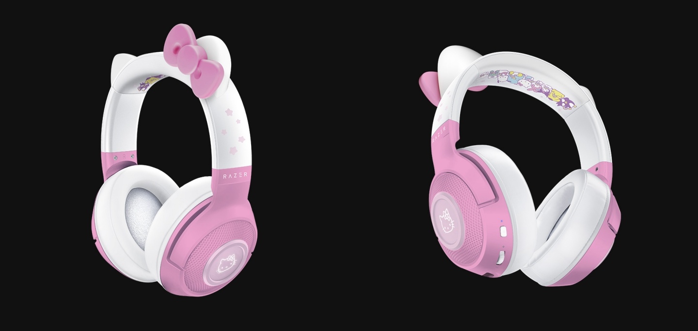 太粉太可爱!Razer 推出 Hello Kitty 系列电竞周边 无线耳机、鼠标、电竞椅通通都有 内容图2 潮品文-大潮社旗下实时最新热点娱乐时尚数码等新闻资讯网站! 太粉太可爱!Razer 推出 Hello Kitty 系列电竞周边 无线耳机、鼠标、电竞椅通通都有