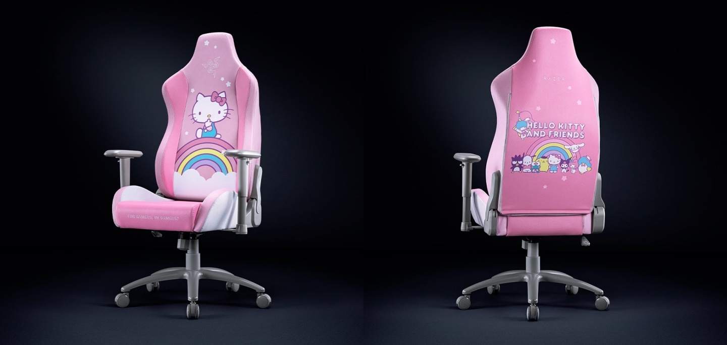太粉太可爱!Razer 推出 Hello Kitty 系列电竞周边 无线耳机、鼠标、电竞椅通通都有 内容图3 潮品文-大潮社旗下实时最新热点娱乐时尚数码等新闻资讯网站! 太粉太可爱!Razer 推出 Hello Kitty 系列电竞周边 无线耳机、鼠标、电竞椅通通都有